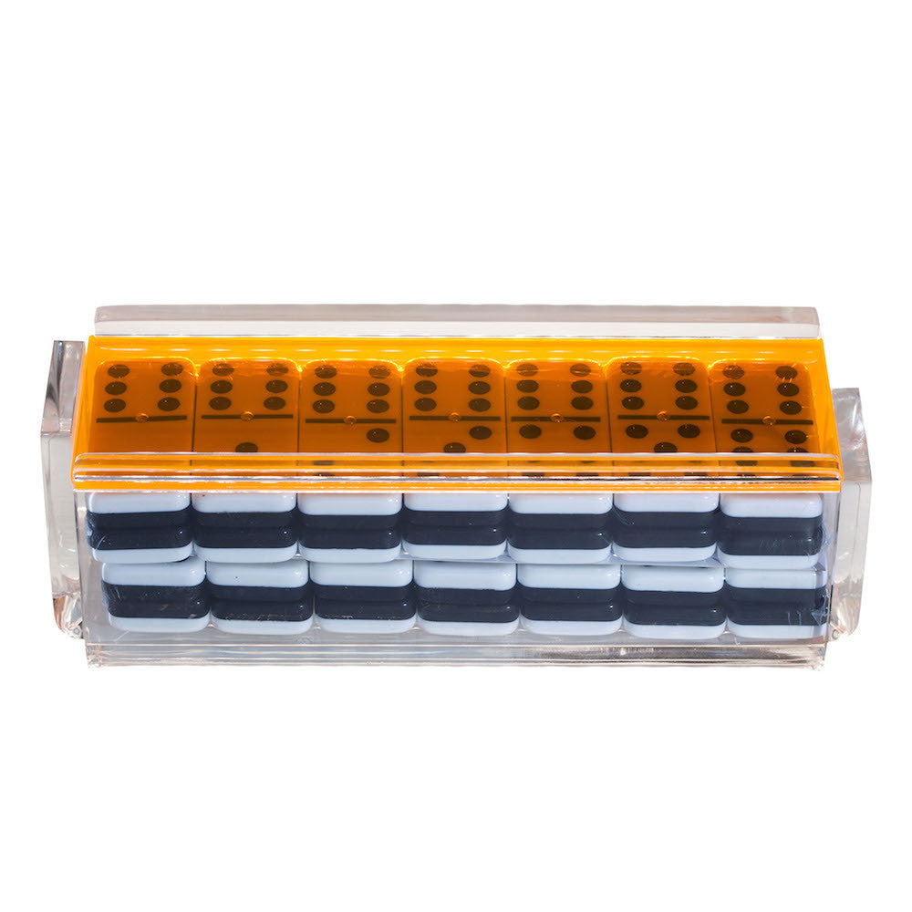"El Tigre" Domino Set -Neon Orange