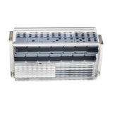 "El Catire" Domino Set with Racks - Clear