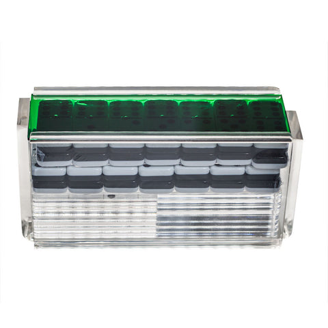 "El Catire" Domino Set with Racks - Green