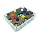 “El Tren” Walnut Mexican Train Dominoes Set