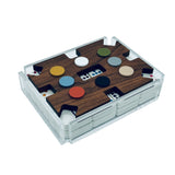 “El Tren” Walnut Mexican Train Dominoes Set