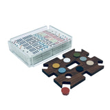 “El Tren” Walnut Mexican Train Dominoes Set